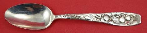 Teaspoon with choke cherry motif 5 3/4